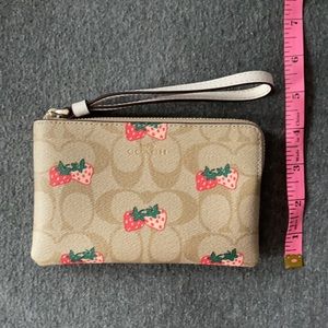 Coach Strawberry Wristlet